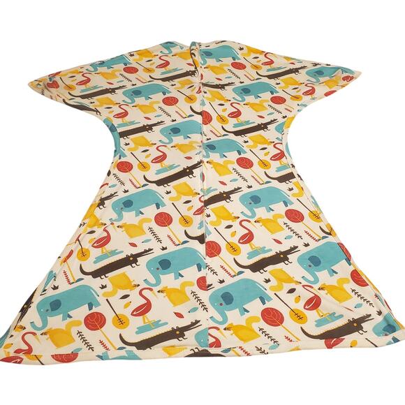 Sleeping Baby Zipadee-Zip Size M 6-12M Baby Swaddle Sack Modern Animals Elephant - Picture 1 of 4